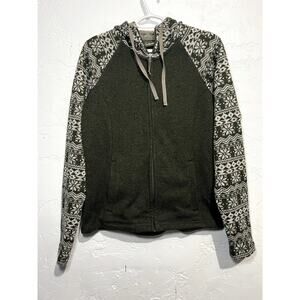 Cabelas full zip fur lined‎ sherpa fleece jacket womens small holiday mountains